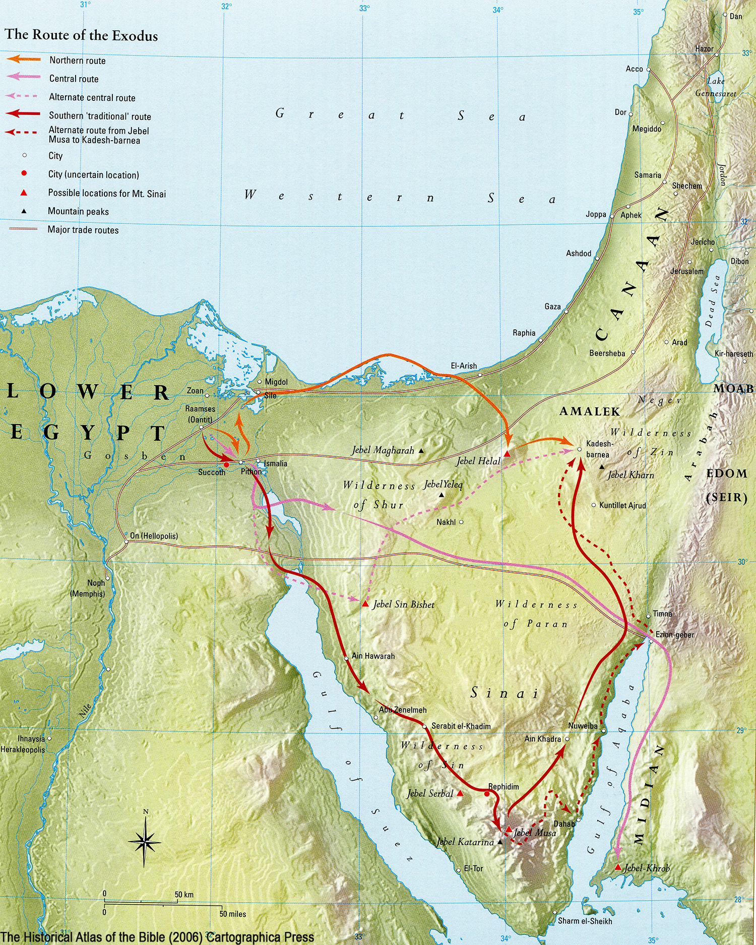Map Exodus Bible Story Map Exodus Bible Story