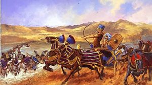 ancient Egypt, Bible battles, RED SEA CROSSING, Exodus 14, Escape from Egypt, Egyptian Chariots Drown, God delivers the Hebrews