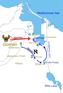 military history, ancient war, the battle belongs to the lord, god will fight for you, ancient middle east map, Red Sea crossing