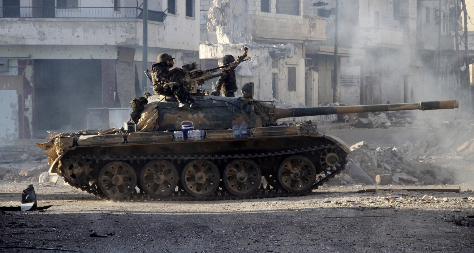 tank battles syria