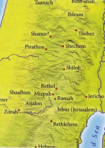 ancient maps, Ancient Middle East map, Bible map, Kingdom of Israel, ancient warfare, Bible battles, Occupation of Canaan, Occupation of the Promised Land, death of Joshua, Judges 1-2